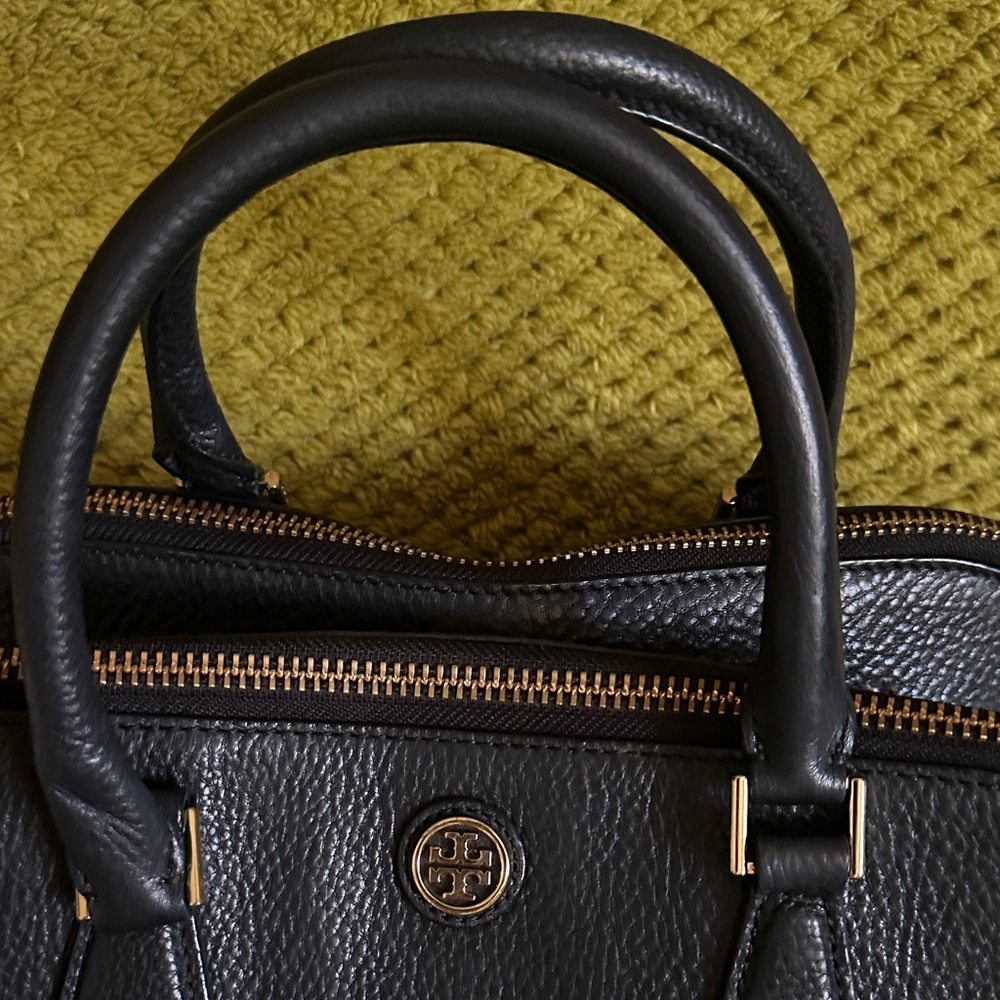Tory Burch Black Leather Satchel - Picture 11 of 12